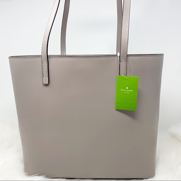 Kate spade owl cityscape Tote gray smooth leather - Picture 5 of 7
